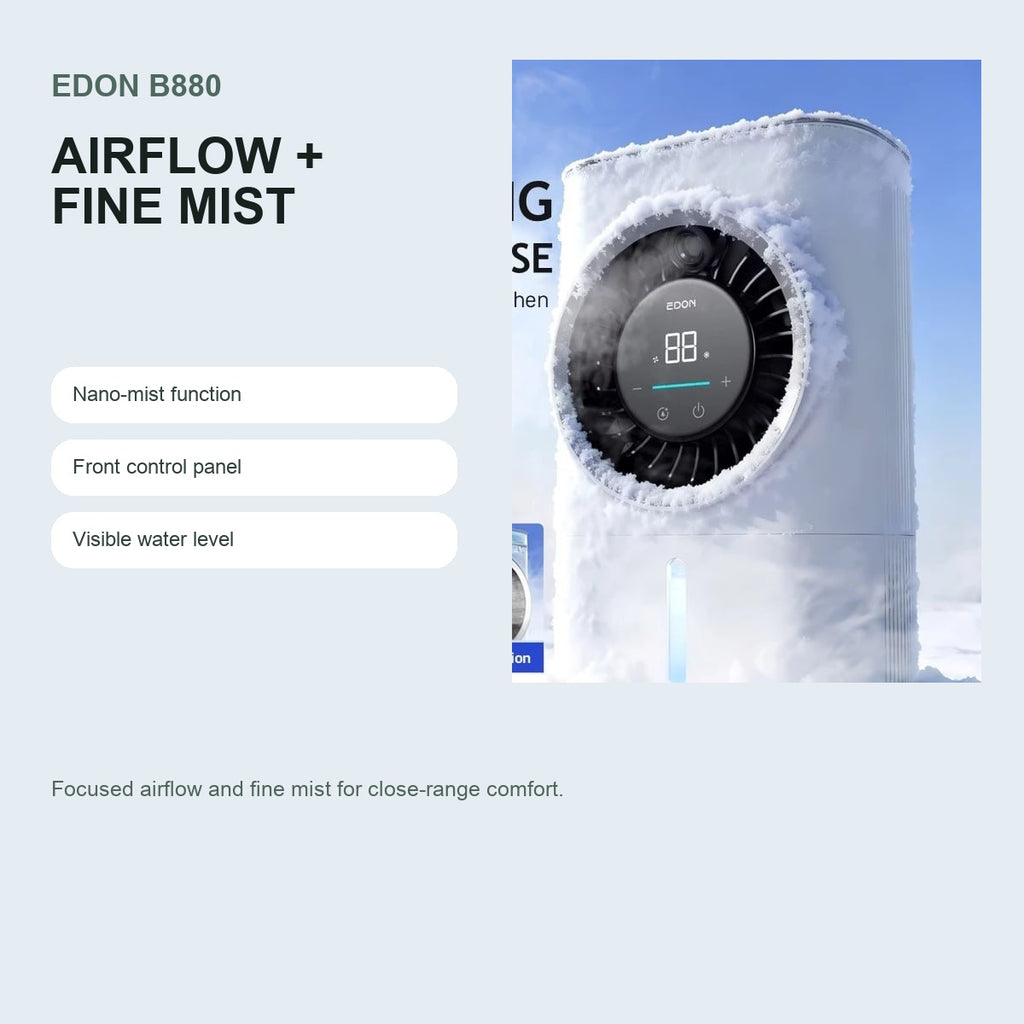 EDON B880 airflow and fine mist features