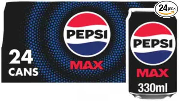 Pepsi Max No Sugar Cola Cans 24 x 330ml