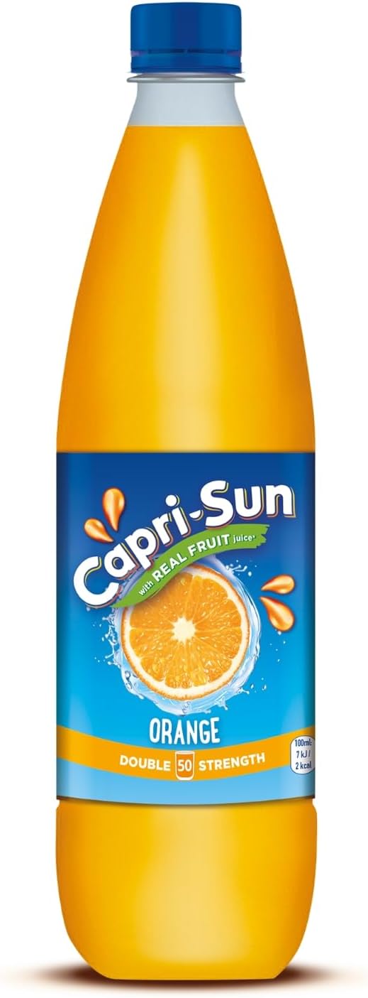 Capri-Sun Orange Squash, No Added Sugar Double Strength Concentrate, 1L — Tangy citrus juice blend; made with