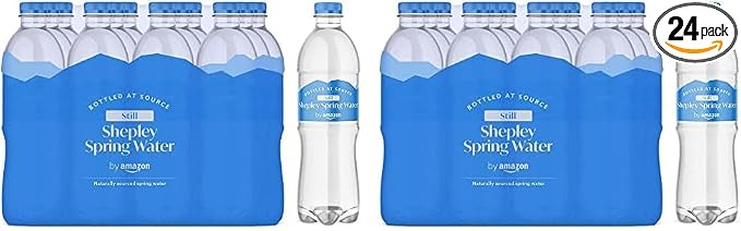 by Amazon Still Spring Water, 500 ml (Pack of 24), 6000 ml
