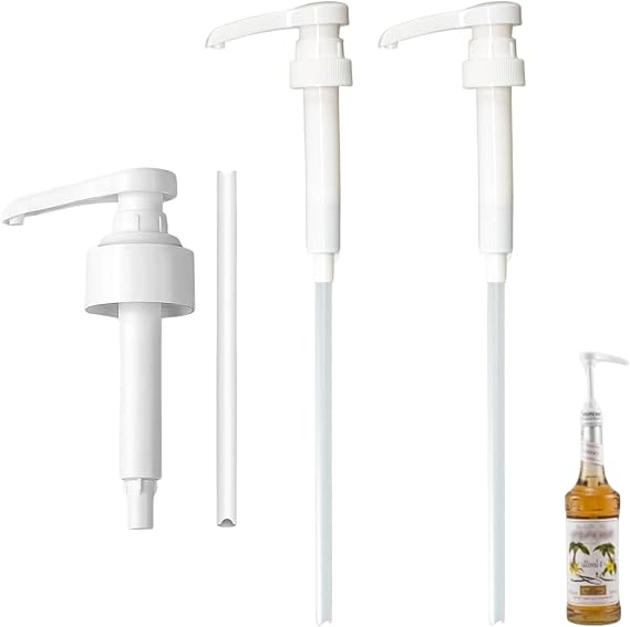 Syrup Dispenser, Compatible with Monin Syrup Pump, Coffee Syrup Dispenser — 3 Pcs Syrup Pump for Monin
