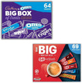 Nestlé The Big Biscuit Box - 69 Bars And Cadbury & Oreo Box Of Treats - 64 Bars (133 Total Snack Bar Boxed)