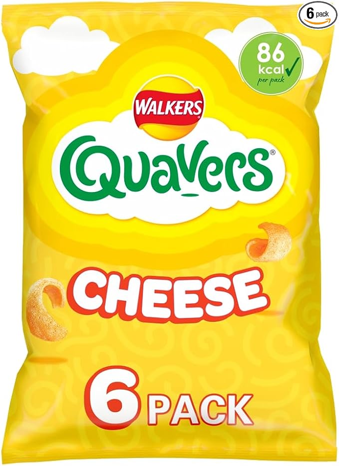 Walkers Quavers Cheese Multipack Snacks 6x16g
