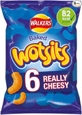 Walkers Wotsits Really Cheesy Multipack Snacks Crisps 6x16.5g