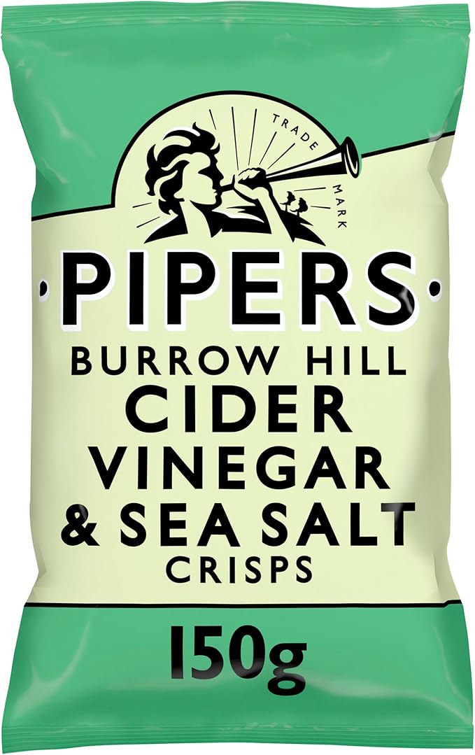 Pipers Burrow Hill Cider Vinegar & Sea Salt Sharing Crisps 150g