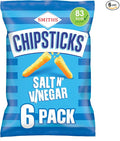 Chipsticks Salt & Vinegar Multipack Crisps 6 x 17g
