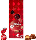 Maltesers Milk Chocolate Honeycomb Creamy Truffles Sweets Gift Box, 455g — Crunchy Honeycomb Pieces with