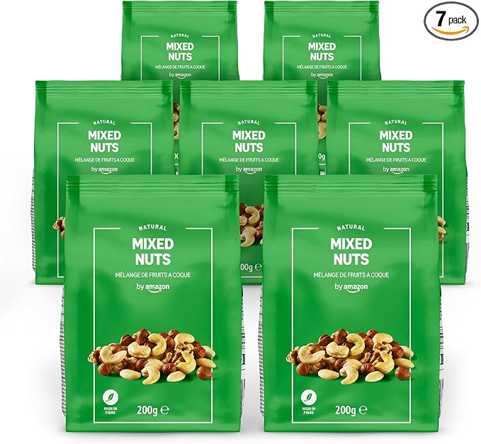 By Amazon Unsalted Mixed Nuts - 7x 200g