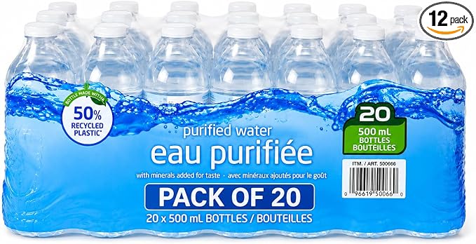 Multipack Cost co 500ml Still Spring Water, Bulk Hydration Pack For Everyday Use - 20 x 500ml Bottles