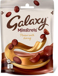 Galaxy Minstrels Milk Chocolate Crisp Shell Buttons Sharing Pouch Bag 118g | Crisp Shell Milk Chocolate