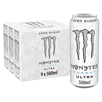 Monster Ultra Energy Drink Zero Sugar, 9 x 500 ml