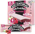 Eat Natural Soft Fruit Bars Red Berries, 4x25g — Vegan, Gluten-Free Snack and Source of Fibre, Simple