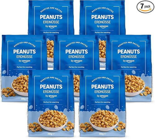 by Amazon - Roasted and Salted Peanuts 200g 7 pack