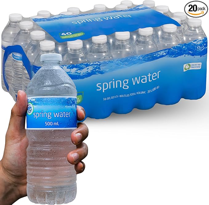 Multipack 500ml Still Spring Water Compatible With Kirkland Spring Water, Bulk Wholesale Deal Hydration Pack